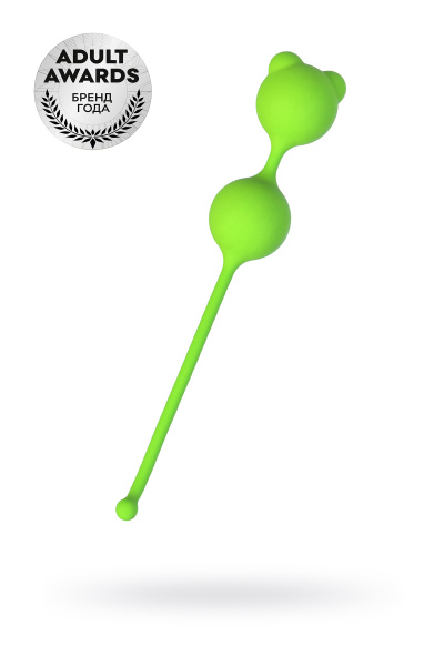 Вагинальные шарики  TOYFA A-Toys, зеленые, 16,4 см, Ø 2,7