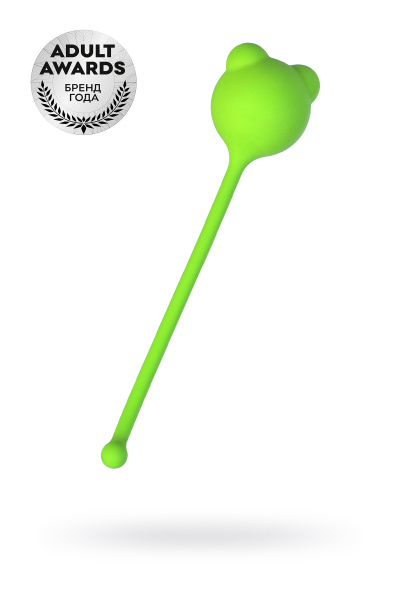 Вагинальный шарик TOYFA A-Toys TIGO, силикон, зеленый, 12,4 см Ø 2,7 см