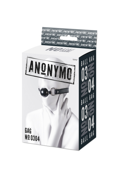 Кляп Anonymo.TPR, черный, 64 см