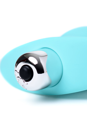 Анальная вибровтулка TODO BY TOYFA BLAND, силикон, голубая, 12 см, Ø 2,8 см